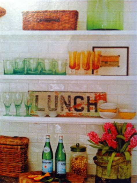 Lunch Sign- Vintage Glassware | Cozy cottage kitchen, Collected ...