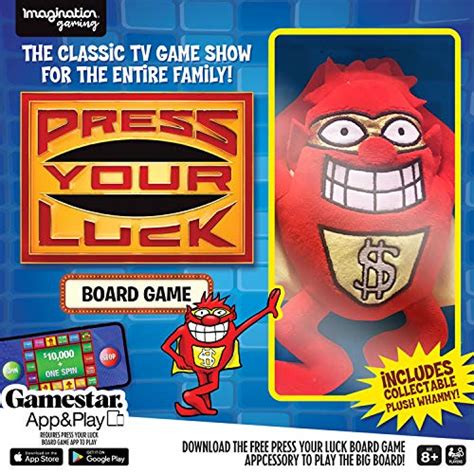 Press Your Luck Card Game with Whammy Plush Toy, Bring The Classic TV ...