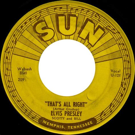 Today: Elvis Presley released “That’s All Right” in 1954 – 59 years ago ...