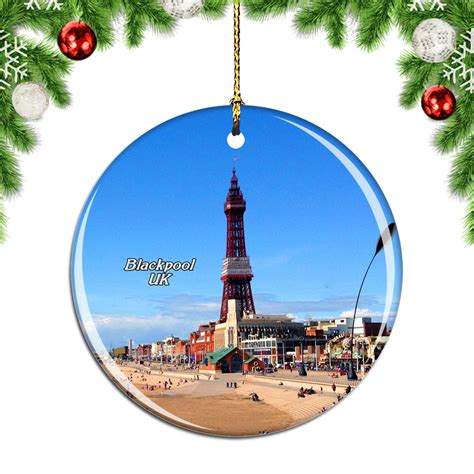 Blackpool Tower UK Christmas Ornament Souvenir Gift Porcelain - Etsy