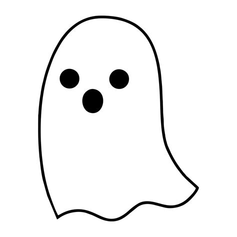 Halloween Ghost Template - 20 Free PDF Printables | Printablee