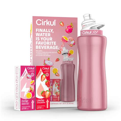 Cirkul 32oz Stainless Steel Water Bottle, Rose Gold - Wide Mouth | eBay