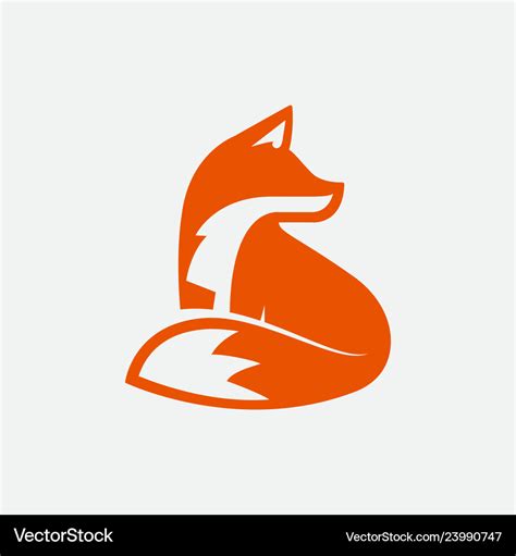 Fox logo design Royalty Free Vector Image - VectorStock