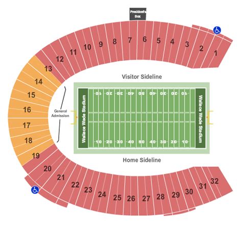 Wallace Wade Stadium Seating Chart | Wallace Wade Stadium Event 2024 ...