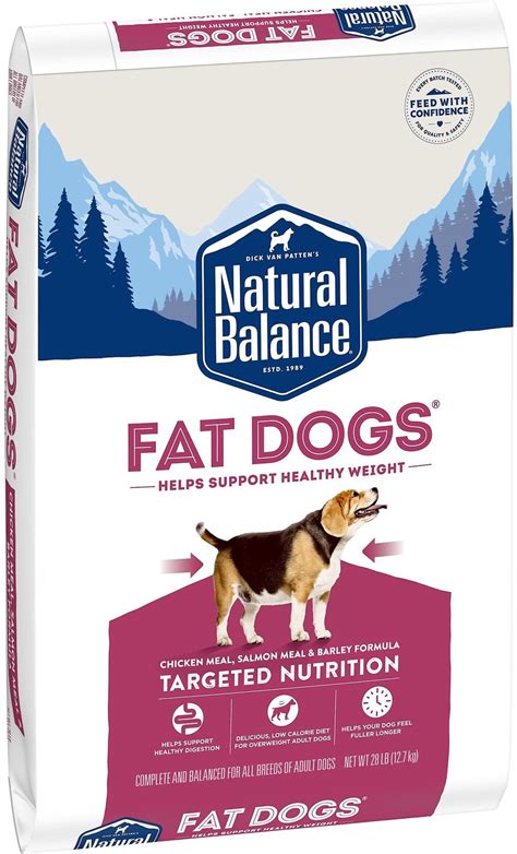 Natural Balance Fat Dogs Chicken & Salmon Formula Low Calorie Dry Dog ...