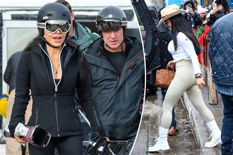 Jeff Bezos girlfriend Lauren Sanchez shows off her body in Aspen