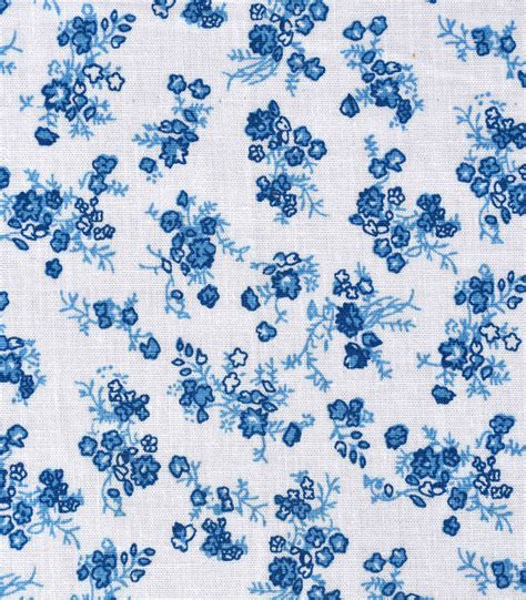 Cotton White Base Flower Print Fabric (FC-OA209) - Dinesh Exports