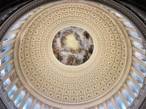 Inside the incredible dome of the Capitol Building in Washington DC : r ...