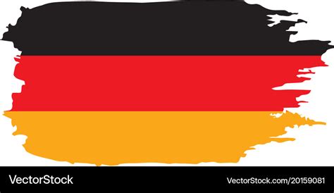 Germany flag Royalty Free Vector Image - VectorStock