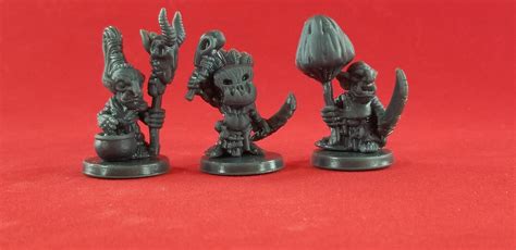 28mm Goblin Shamans Miniatures Set of 3 for Dungeons and - Etsy