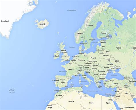 Europe : Google Earth and Google Maps