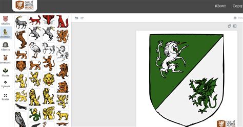 CoaMaker - Free Coat of Arms Generator and Family Crest Maker