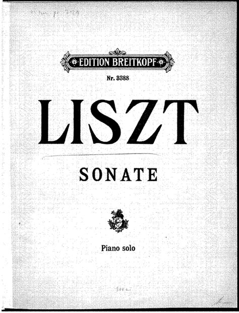 Franz Liszt – Sonata in B minor Lyrics | Genius Lyrics