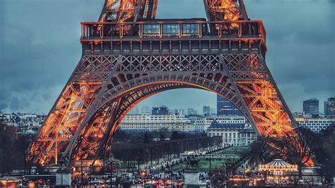 Eiffel tower, paris, france Laptop Full, City, , and Background, HD ...