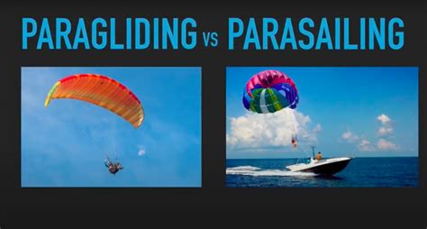 What is the difference between Paragliding and Parasailing? - Temple Pilots