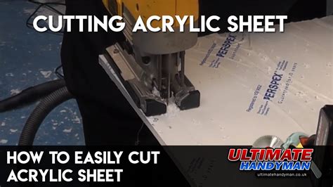 How to easily cut acrylic sheet - YouTube