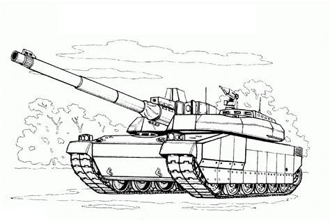 Army Tank Coloring Pages For Adventure | Educative Printable