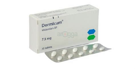 Dormicum 7.5 Tablet 7.5mg - medicine - Arogga - Online Pharmacy of ...