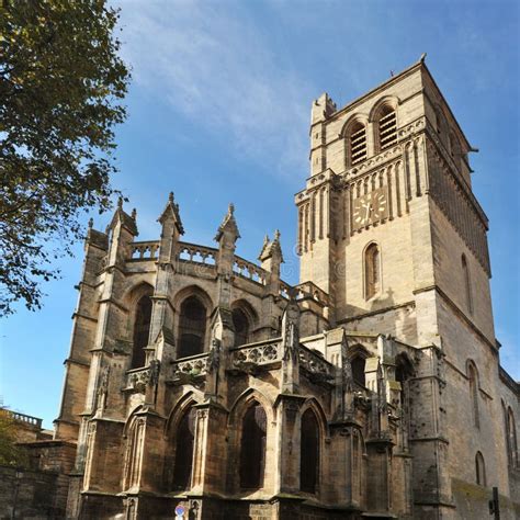 Beziers Cathedral, France stock image. Image of france - 82545249