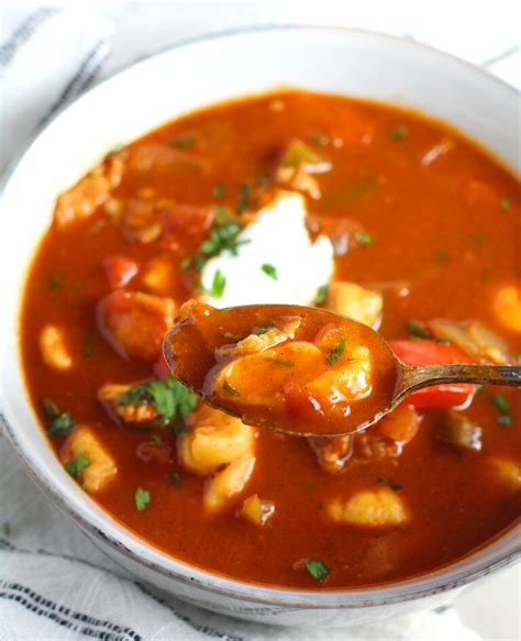 Easy Chicken Goulash with Quick Dumplings - Talking Meals