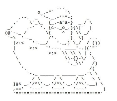 Santa and Sleigh for Christmas in ASCII Text Art | Ascii art, Text art, Art