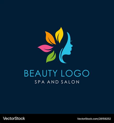 Cosmetic beauty logo design Royalty Free Vector Image