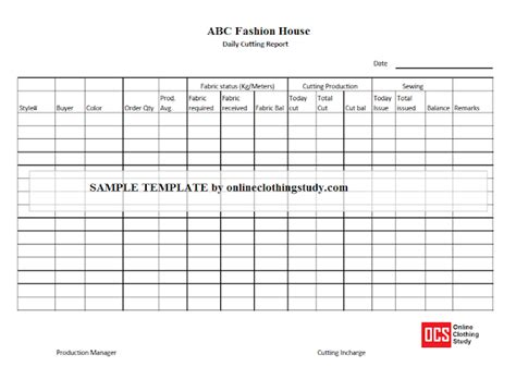 Daily Production Report Excel Template (Free Download) | Online ...