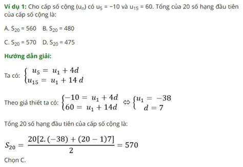 Công thức cấp số cộng, cấp số nhân chi tiết, dễ nhớ kèm bài tập ...