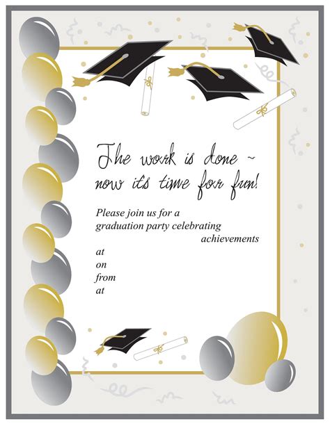 40+ FREE Graduation Invitation Templates - Template Lab