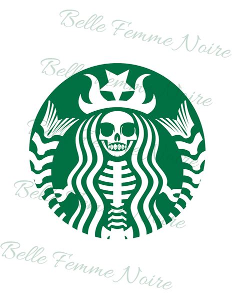 Skeleton Starbucks Logo SVG and PNG , Coffee Brand Png-svg, Coffee ...