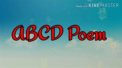 ABCD poem - YouTube