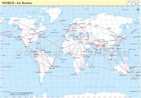 World Air Routes Map | Major World Air Routes