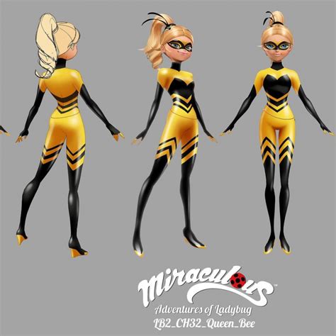 Beautiful concept art of Queen Bee from Miraculous Ladybug - YouLoveIt.com