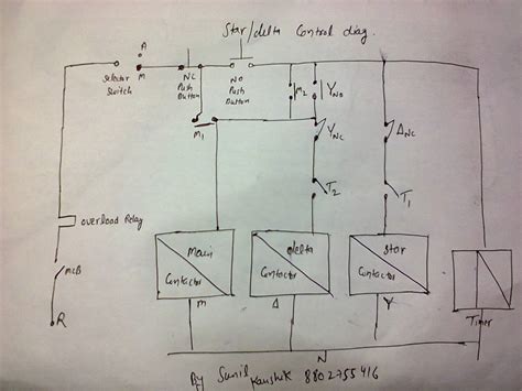 Star Delta Control Circuit Diagram