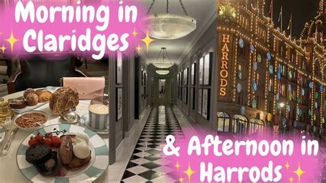 BREAKFAST AT CLARIDGES & SHOPPING IN HARRODS, LONDON! 🦋🛍 - YouTube