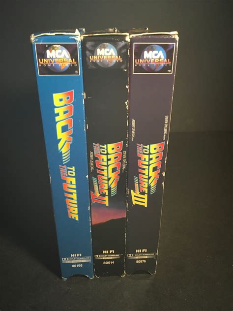 Back to the Future VHS Trilogy Tapes - Etsy