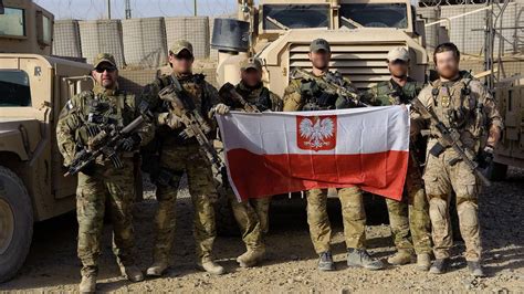 Polish JW GROM operators with a friend from SEAL Team 2 on base in ...