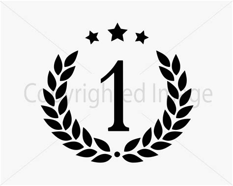 Number One Svg Laurel & Trophy SVG Award Svg Prize Svg - Etsy UK