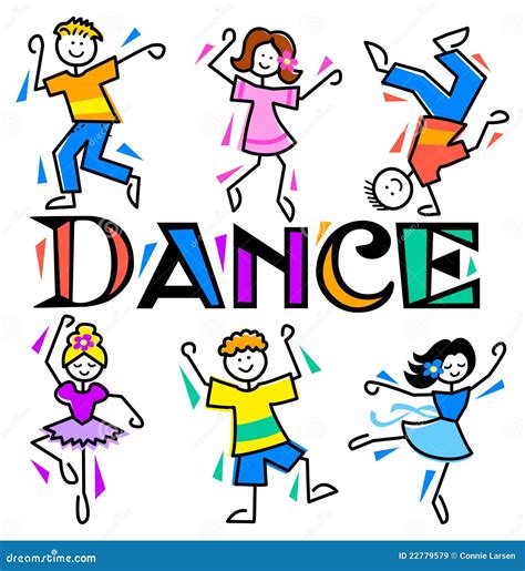 Cartoon Kids Dance/eps Royalty Free Stock Images - Image: 22779579