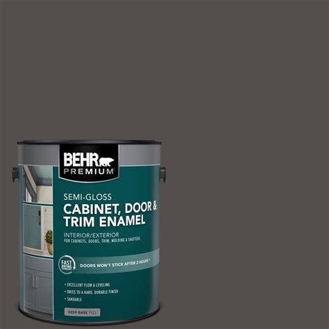 BEHR PREMIUM 1 gal. #PPU24-02 Berry Brown Semi-Gloss Enamel Interior ...