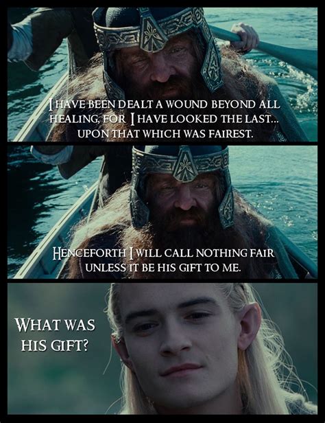 LOTR ~ Quotes ~ Legolas ~ Gimli ~ Tolkien ~ | Legolas, Legolas and ...