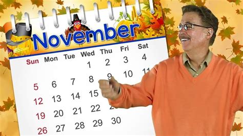 November | Calendar Song for Kids | Jack Hartmann - YouTube | Calendar ...