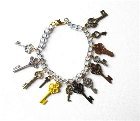 Key Charm Bracelet | finalgirldesigns | Charm bracelet, Bracelets ...