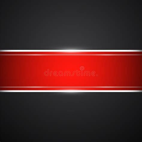 Black Background With Red Banner. Vector Illustration Stock Vector ...