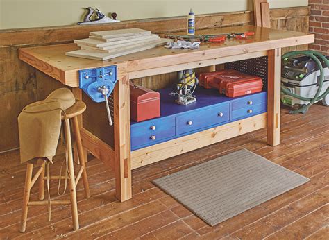 Homemade Wooden Workbenches