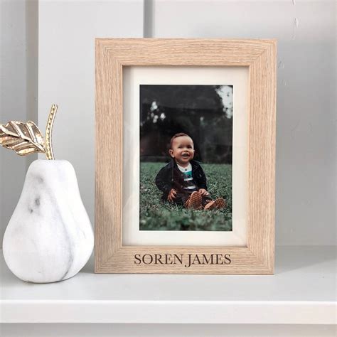 Name Picture Frame, Personalized Name Picture Frame, Engraved Picture ...