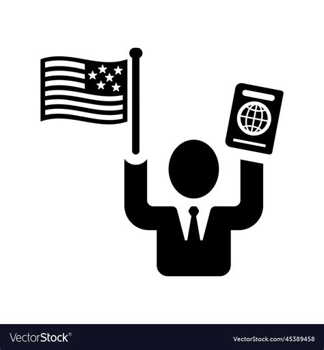 Us citizen icon Royalty Free Vector Image - VectorStock