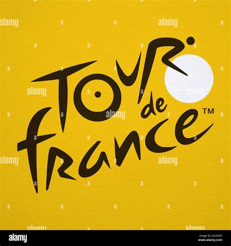 Tour de France high quality logo - Black writing on yellow background ...