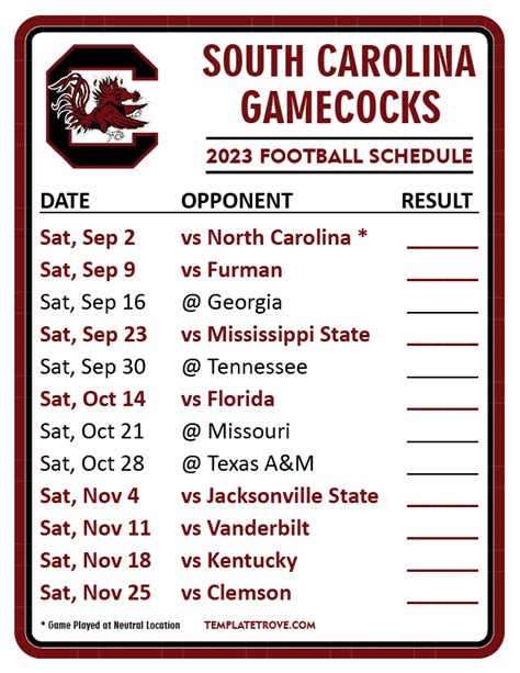 Usc Gamecocks Football Schedule 2024 2024 Schedule - Nonie Annabell