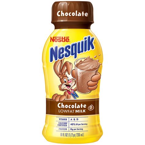 Nestle Nesquik Chocolate LowFat Milk 8 OZ/ 15 Pack